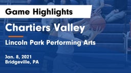 Chartiers Valley  vs Lincoln Park Performing Arts  Game Highlights - Jan. 8, 2021