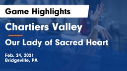 Chartiers Valley  vs Our Lady of Sacred Heart  Game Highlights - Feb. 24, 2021