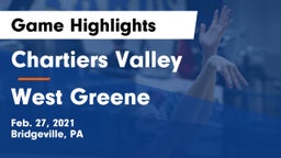 Chartiers Valley  vs West Greene  Game Highlights - Feb. 27, 2021