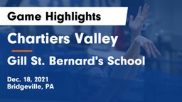 Chartiers Valley  vs Gill St. Bernard's School Game Highlights - Dec. 18, 2021