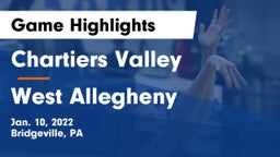 Chartiers Valley  vs West Allegheny  Game Highlights - Jan. 10, 2022