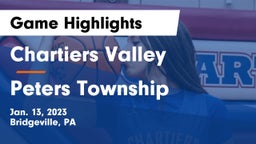 Chartiers Valley  vs Peters Township  Game Highlights - Jan. 13, 2023