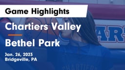 Chartiers Valley  vs Bethel Park  Game Highlights - Jan. 26, 2023