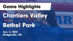 Chartiers Valley  vs Bethel Park  Game Highlights - Jan. 2, 2024
