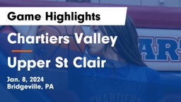 Chartiers Valley  vs Upper St Clair Game Highlights - Jan. 8, 2024