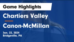 Chartiers Valley  vs Canon-McMillan  Game Highlights - Jan. 22, 2024