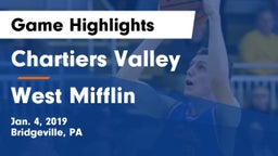 Chartiers Valley  vs West Mifflin  Game Highlights - Jan. 4, 2019