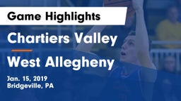 Chartiers Valley  vs West Allegheny  Game Highlights - Jan. 15, 2019