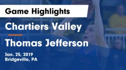 Chartiers Valley  vs Thomas Jefferson  Game Highlights - Jan. 25, 2019