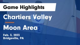 Chartiers Valley  vs Moon Area  Game Highlights - Feb. 3, 2023