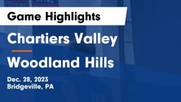 Chartiers Valley  vs Woodland Hills  Game Highlights - Dec. 28, 2023