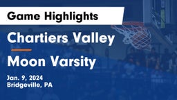 Chartiers Valley  vs Moon Varsity Game Highlights - Jan. 9, 2024