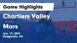 Chartiers Valley  vs Mars  Game Highlights - Jan. 12, 2024