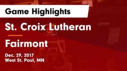 St. Croix Lutheran  vs Fairmont  Game Highlights - Dec. 29, 2017