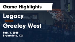 Legacy   vs Greeley West  Game Highlights - Feb. 1, 2019
