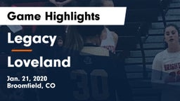 Legacy   vs Loveland  Game Highlights - Jan. 21, 2020