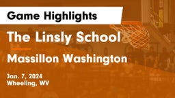 The Linsly School vs Massillon Washington  Game Highlights - Jan. 7, 2024