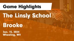 The Linsly School vs Brooke  Game Highlights - Jan. 15, 2024