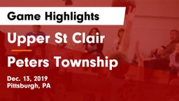 Upper St Clair vs Peters Township  Game Highlights - Dec. 13, 2019