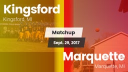 Matchup: Kingsford High vs. Marquette  2017