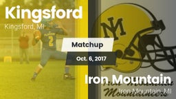 Matchup: Kingsford High vs. Iron Mountain  2017