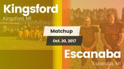 Matchup: Kingsford High vs. Escanaba  2017