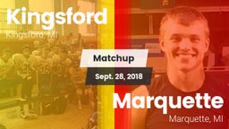 Matchup: Kingsford High vs. Marquette  2018