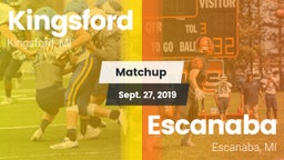 Matchup: Kingsford High vs. Escanaba  2019