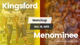 Matchup: Kingsford High vs. Menominee  2019