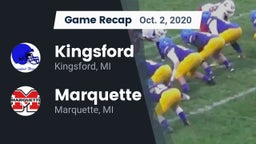 Recap: Kingsford  vs. Marquette  2020
