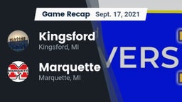 Recap: Kingsford  vs. Marquette  2021