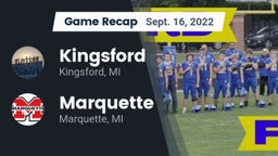 Recap: Kingsford  vs. Marquette  2022