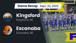 Recap: Kingsford  vs. Escanaba  2022