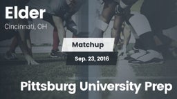 Matchup: Elder  vs. Pittsburg University Prep 2016