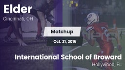 Matchup: Elder  vs. International School of Broward 2016