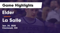 Elder  vs La Salle  Game Highlights - Jan. 24, 2020