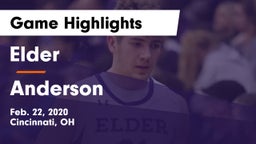 Elder  vs Anderson  Game Highlights - Feb. 22, 2020