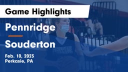 Pennridge  vs Souderton  Game Highlights - Feb. 10, 2023