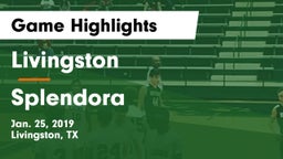 Livingston  vs Splendora  Game Highlights - Jan. 25, 2019