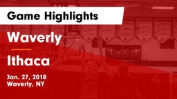 Waverly  vs Ithaca  Game Highlights - Jan. 27, 2018