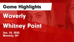 Waverly  vs Whitney Point  Game Highlights - Jan. 24, 2020
