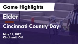 Elder  vs Cincinnati Country Day  Game Highlights - May 11, 2022