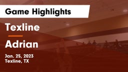 Texline  vs Adrian  Game Highlights - Jan. 25, 2023