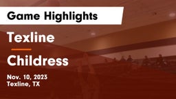 Texline  vs Childress  Game Highlights - Nov. 10, 2023