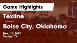 Texline  vs Boise City, Oklahoma Game Highlights - Nov. 17, 2023