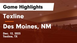 Texline  vs Des Moines, NM Game Highlights - Dec. 12, 2023