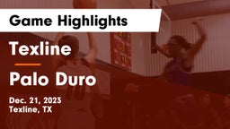 Texline  vs Palo Duro  Game Highlights - Dec. 21, 2023