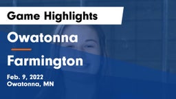 Owatonna  vs Farmington  Game Highlights - Feb. 9, 2022