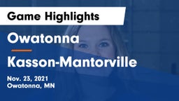 Owatonna  vs Kasson-Mantorville  Game Highlights - Nov. 23, 2021