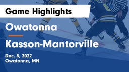 Owatonna  vs Kasson-Mantorville  Game Highlights - Dec. 8, 2022